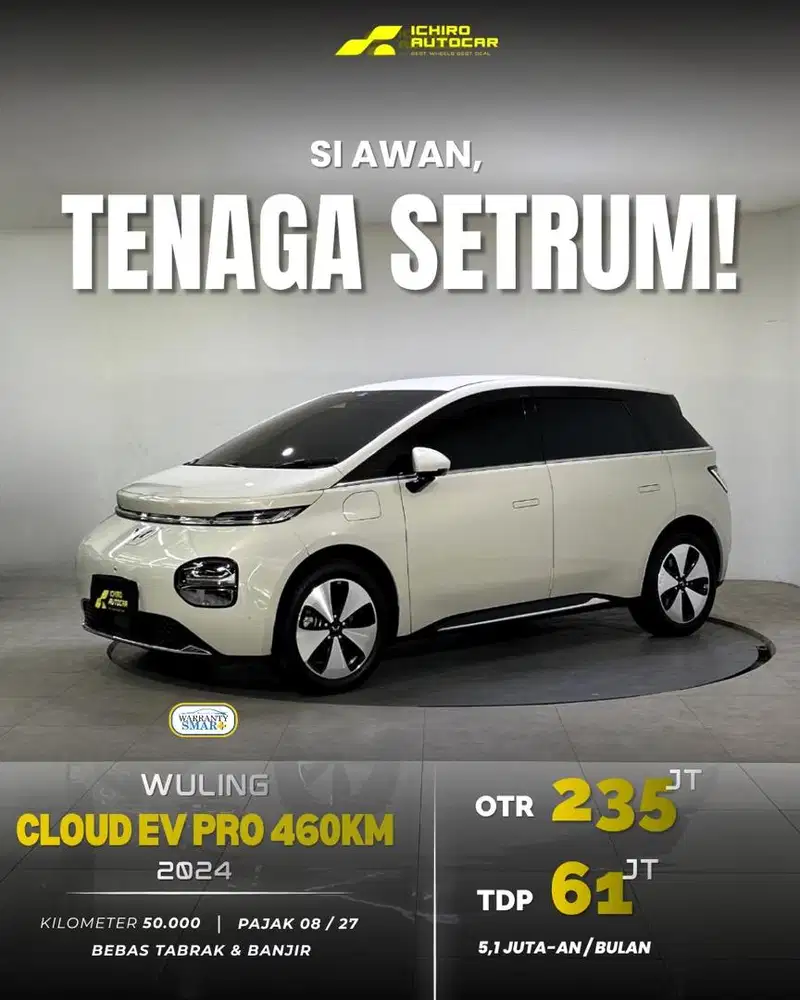 [GARANSI BATTERY ON] WULING CLOUD EV PRO 460KM 2024