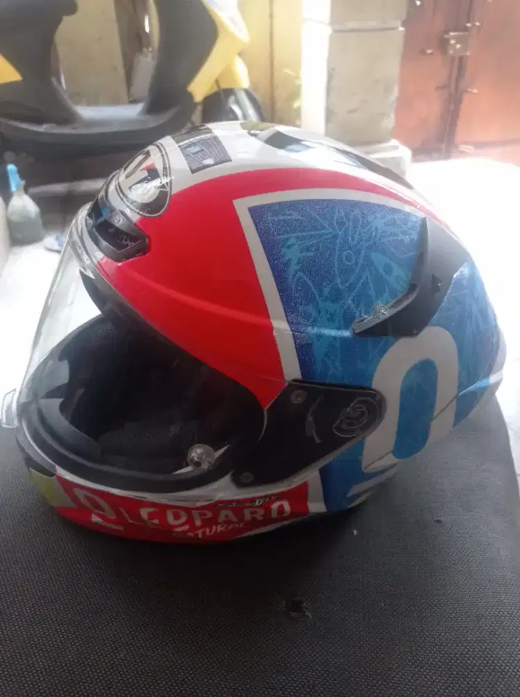 helm kyt leopard size M/L