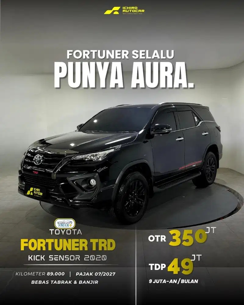 [FREE GARANSI 1TH] TOYOTA FORTUNER TRD SPORTIVO 2020