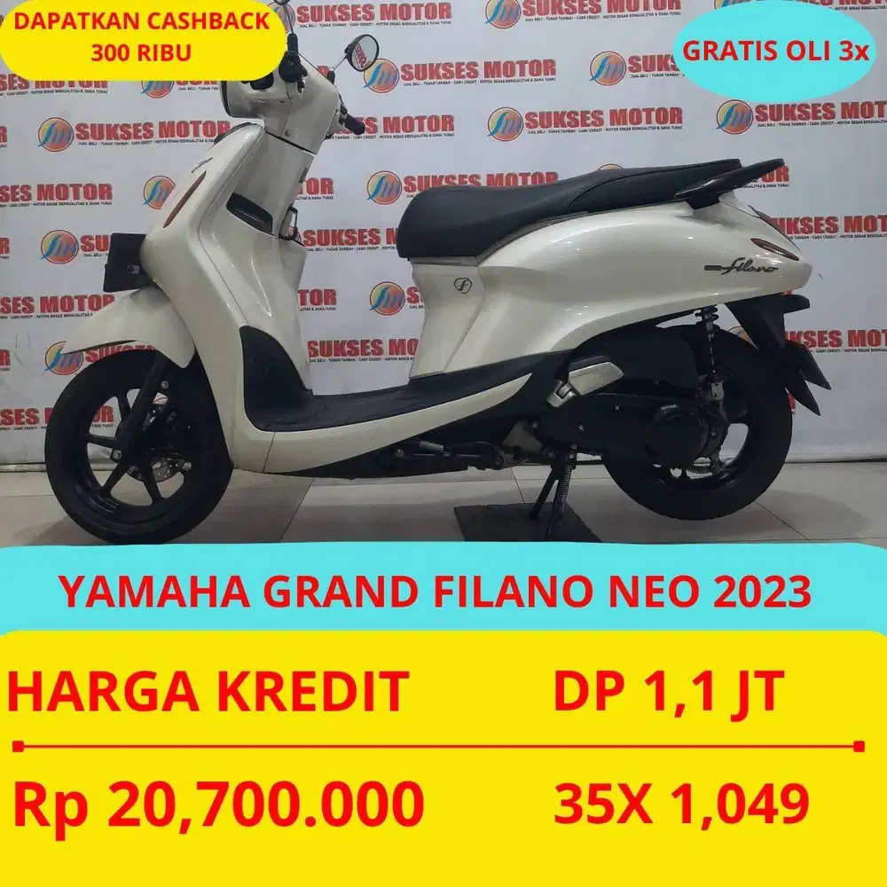 YAMAHA GRAND FILANO NEO 2023 DP MURAH 1,1 JUTA GUYSS