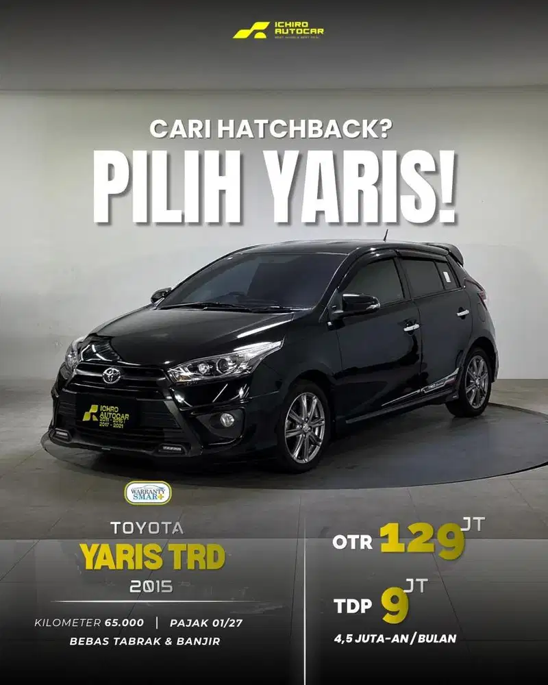 [LOW KM 65RBAN] TOYOTA YARIS TRD SPORTIVO 2015