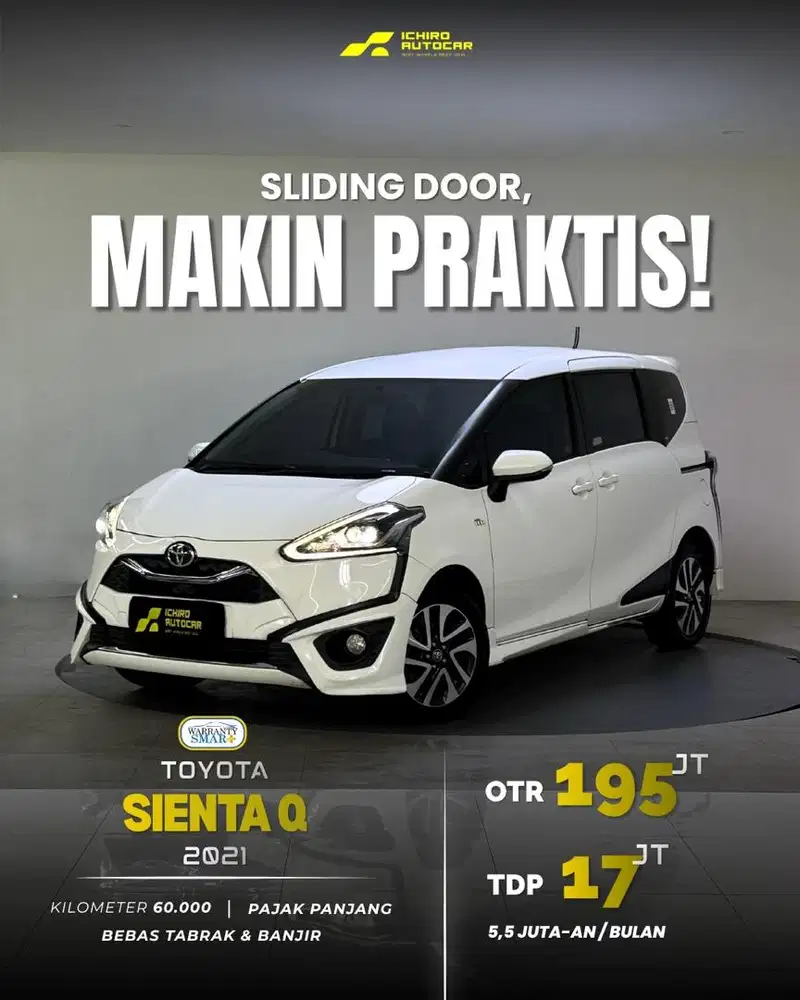 [FREE GARANSI 1TH] TOYOTA SIENTA Q 2021