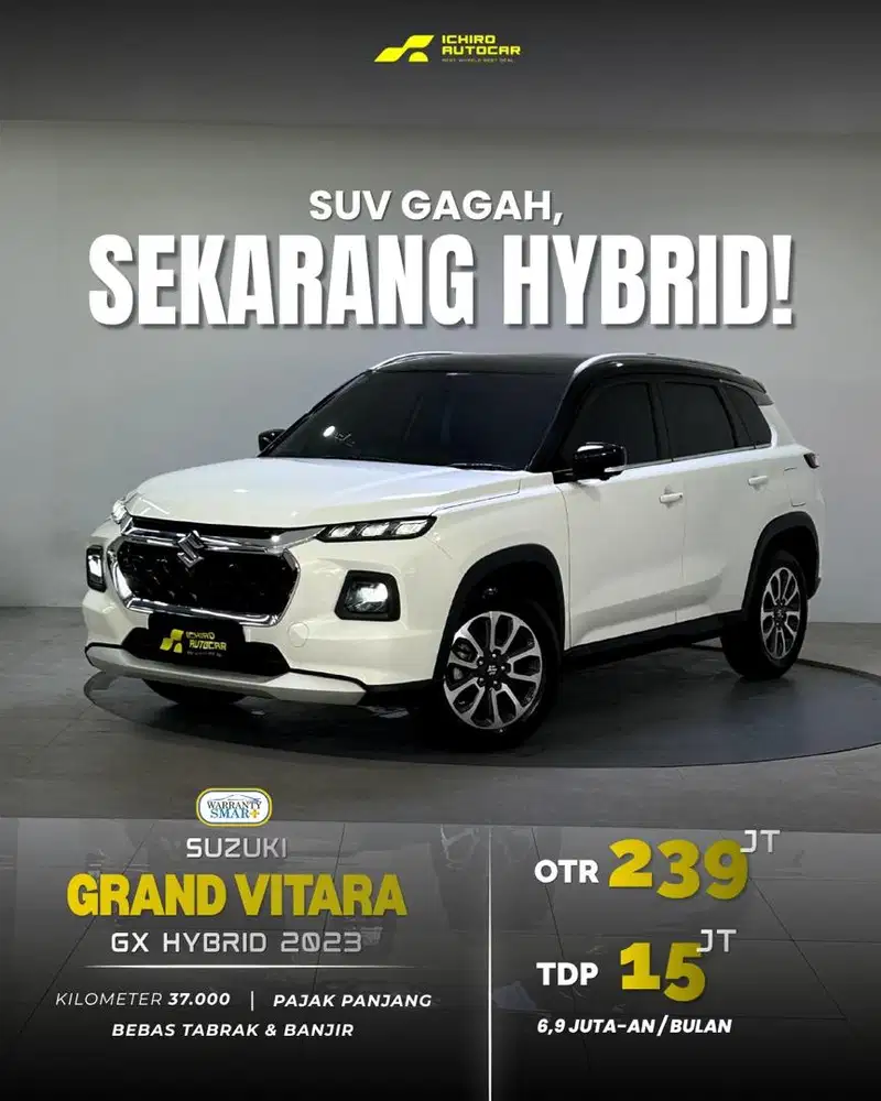 [FREE GARANSI 1TH] SUZUKI GRAND VITARA GX HYBRID 2023