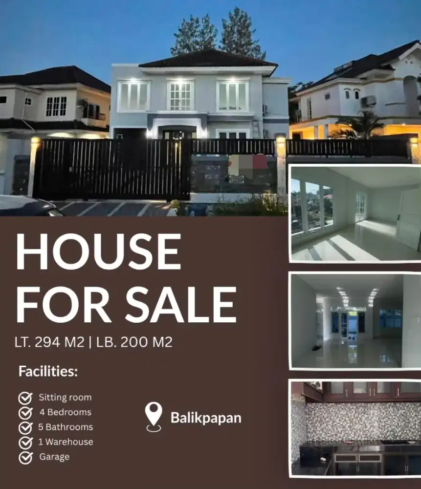 DI JUAL RUMAH CANTIK 294m