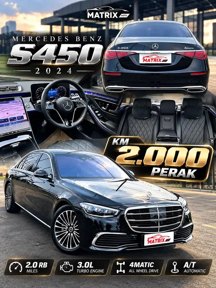 2024[2RB KM] MERCEDES BENZ S450 ! LOW ODO ANTIK ! S450