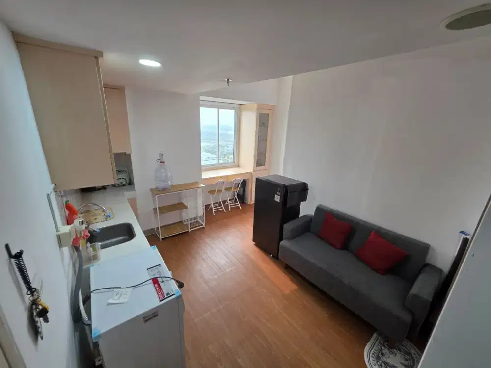Dijual Apartemen Tokyo Riverside Tower Dotonbori, 40 M², Corner, 2Br Jadi 1Br, Rp 750 Juta Nego