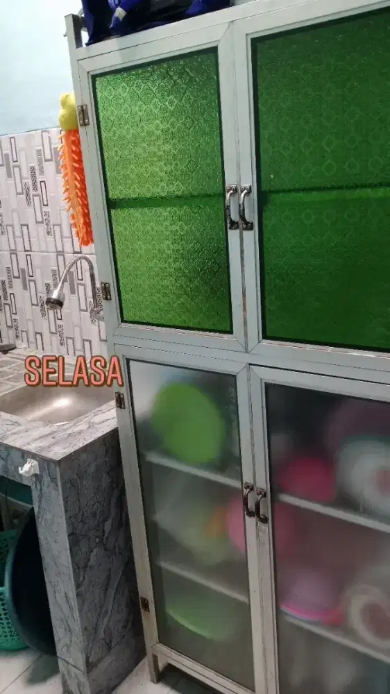 JUAL RAK PIRING ALUMUNIUM KACA