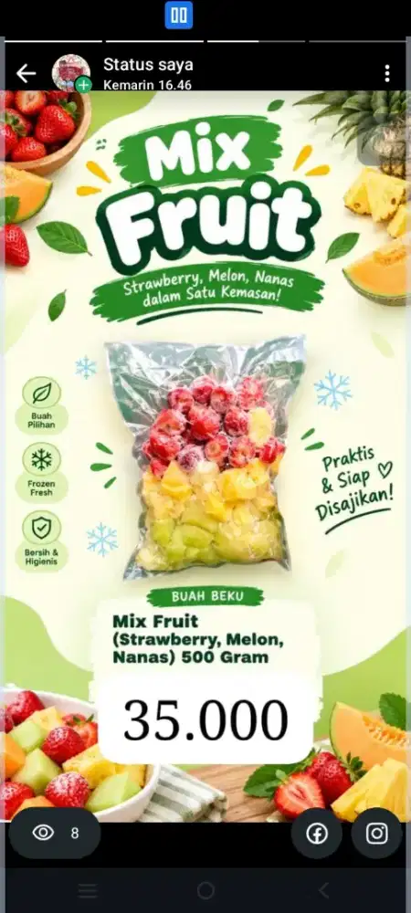 Buah baru fresh