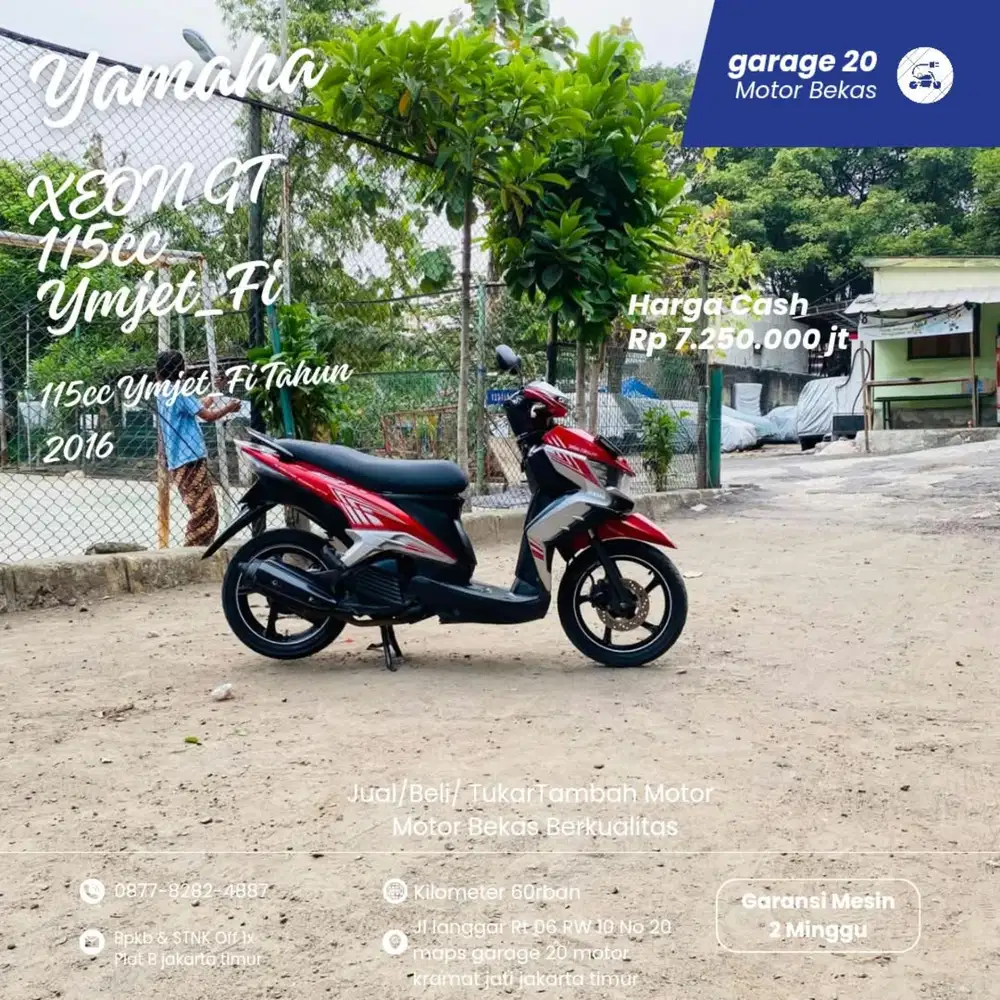 Yamaha Xeon Gt 115cc Ymjet Fi Tahun 2016