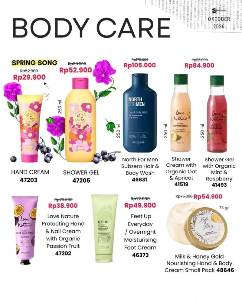 Skincare, bodycare, parfum, lipstik masih baru dari toko