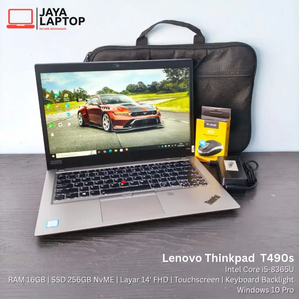 Lenovo Thinkpad T490s i5 Gen 8 RAM 16GB SSD 256GB Laptop Second Bekas