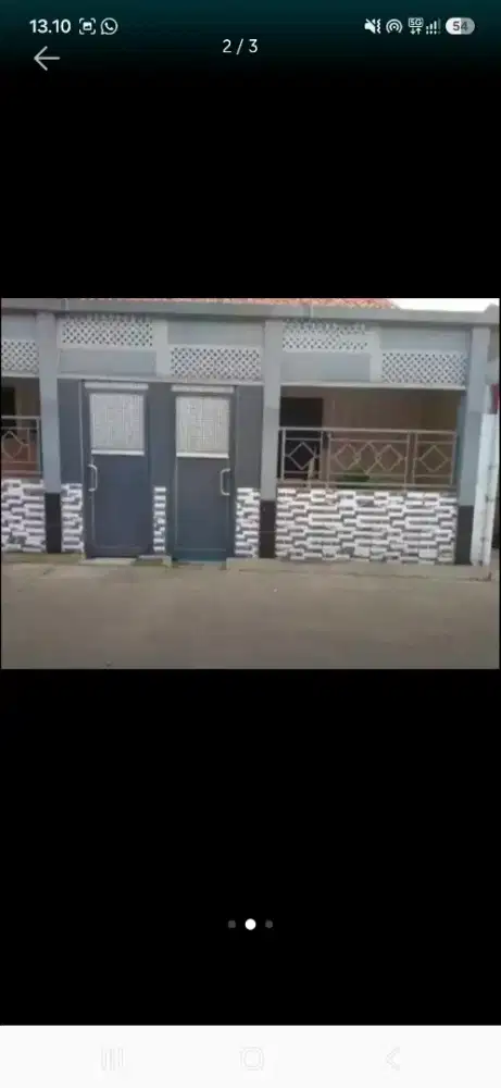 Rumah paling pinggir dikontrakan