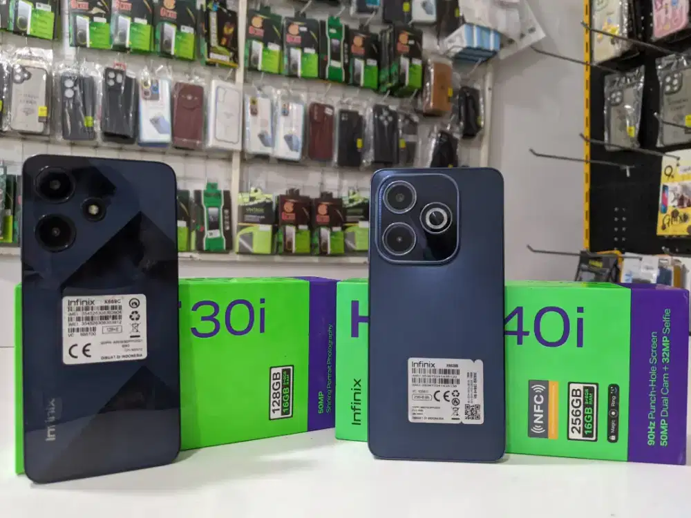 infinix Hot 40i Ram 16GB 8+8GB/256GB lengkap kotak carger kndisi sehat