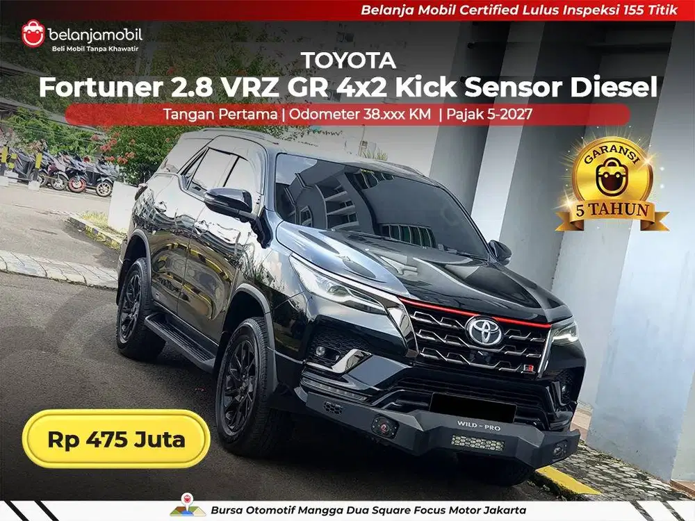 [ GARANSI 5THN ] Toyota Fortuner 2.8 VRZ GR Diesel 2023/2024/2025