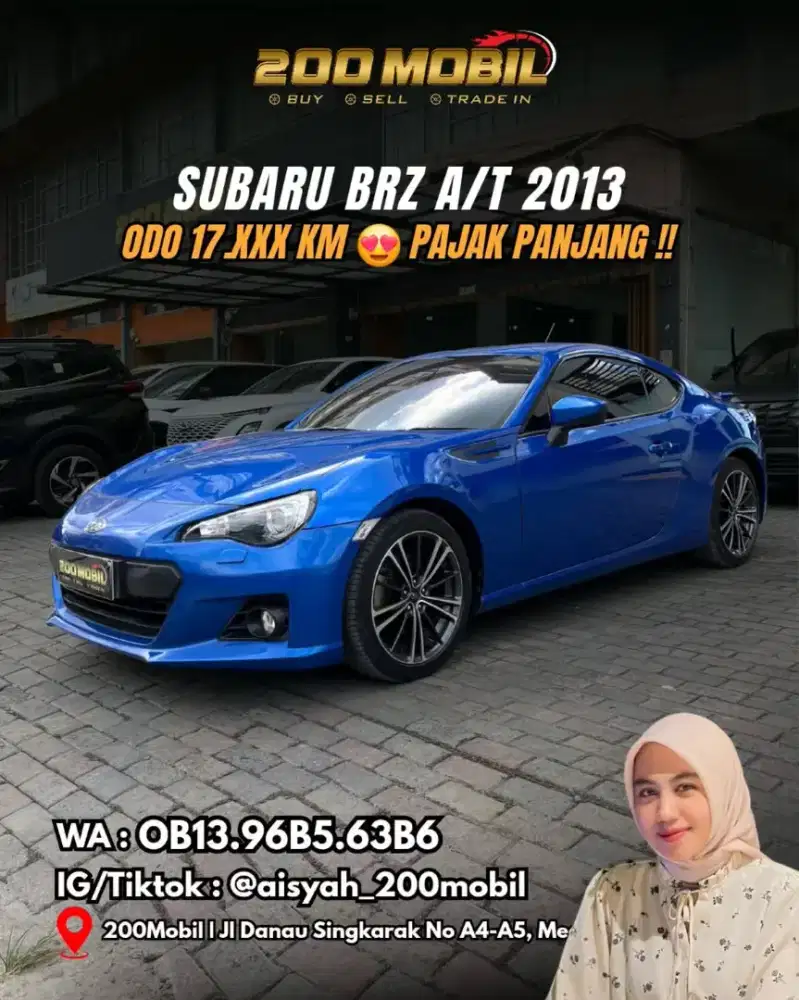 [Plat B] Subaru BRZ A/T 2013, Biru