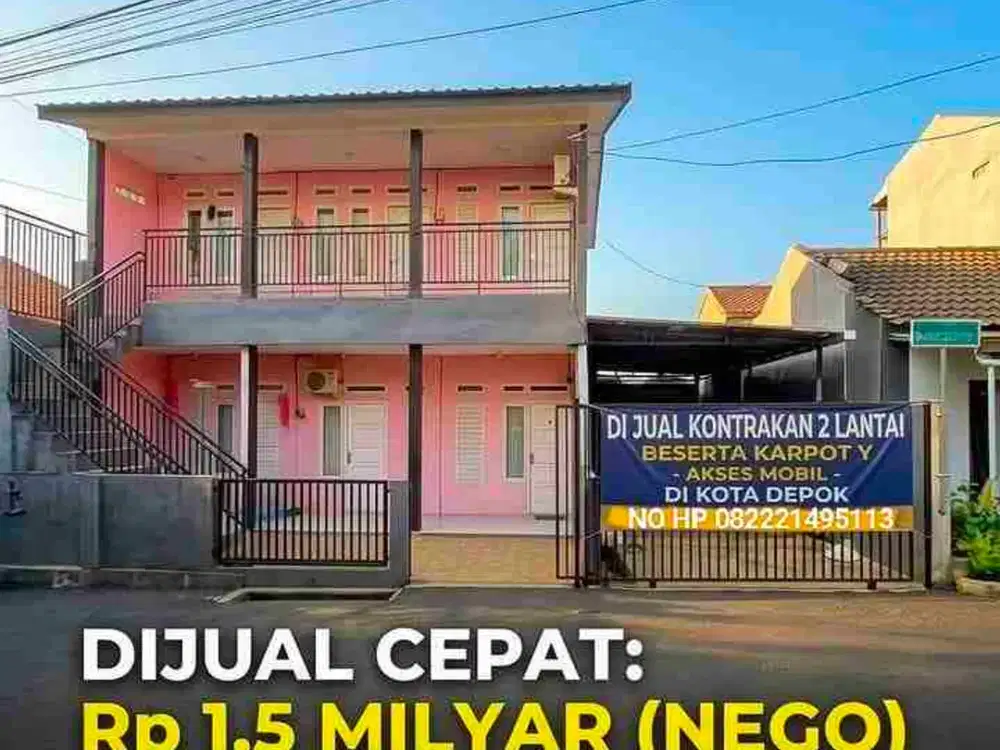 Dijual Kontrakan 6 Pintu Luas Tanah 171m2 di GDC Kota Depok