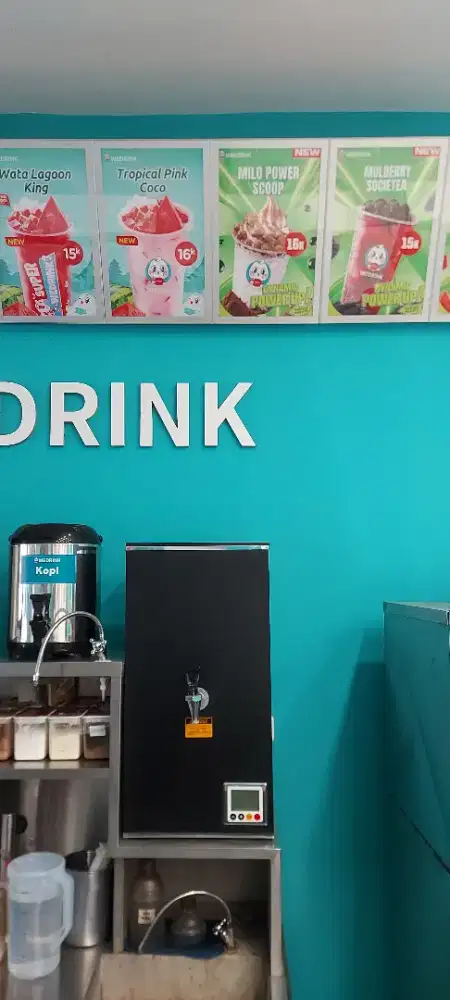 Mesin air panas untuk cafe dan resto kondisi 99%