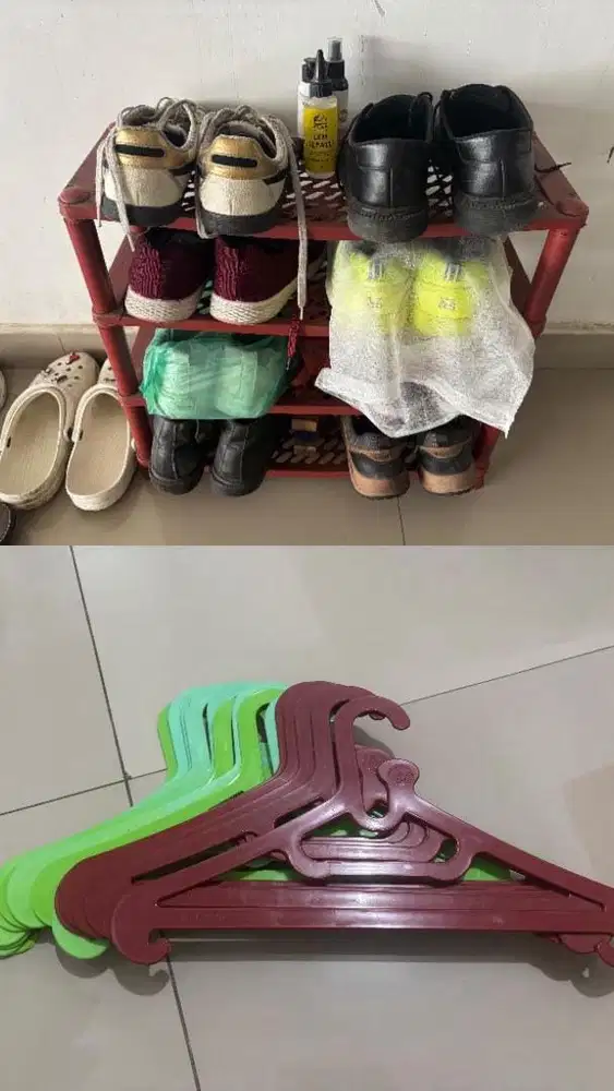 Jual rak sepatu dan hanger free