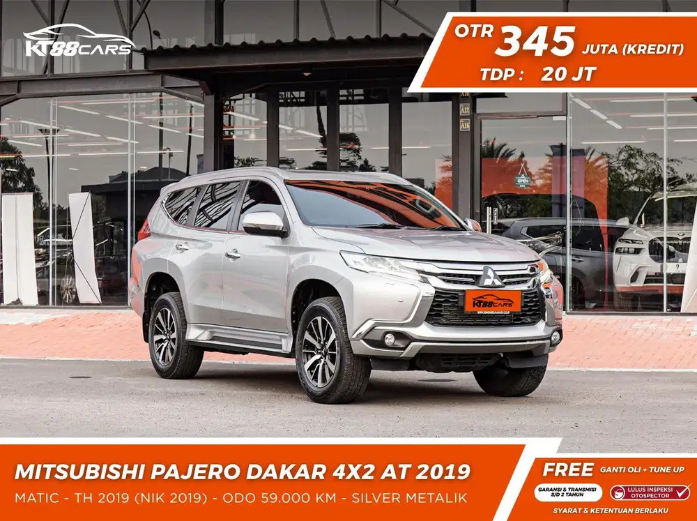 [BERGARANSI] MITSUBISHI PAJERO SPORT DAKAR 4x2 MATIC TAHUN 2019 SILVER