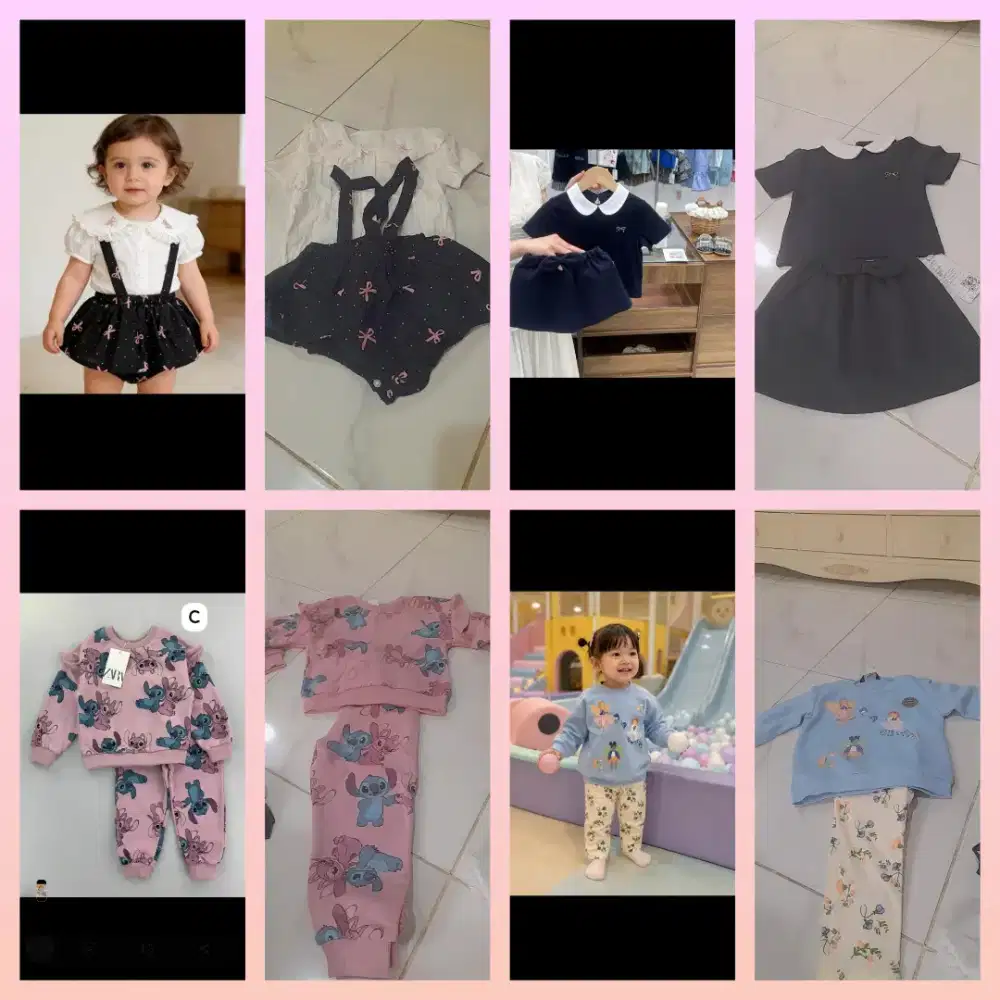 Baju baby girls import