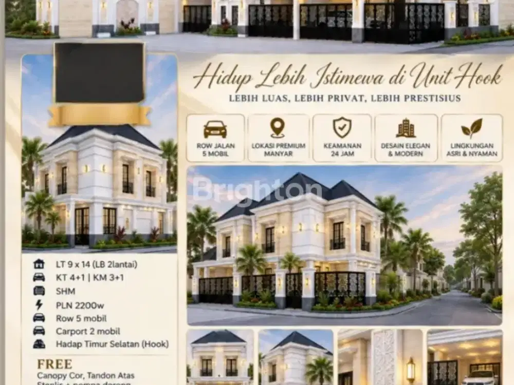 Rumah D Di Timur Surabaya, Lokasi Hook, Area Manyar Kertoadi, Row 5mbl