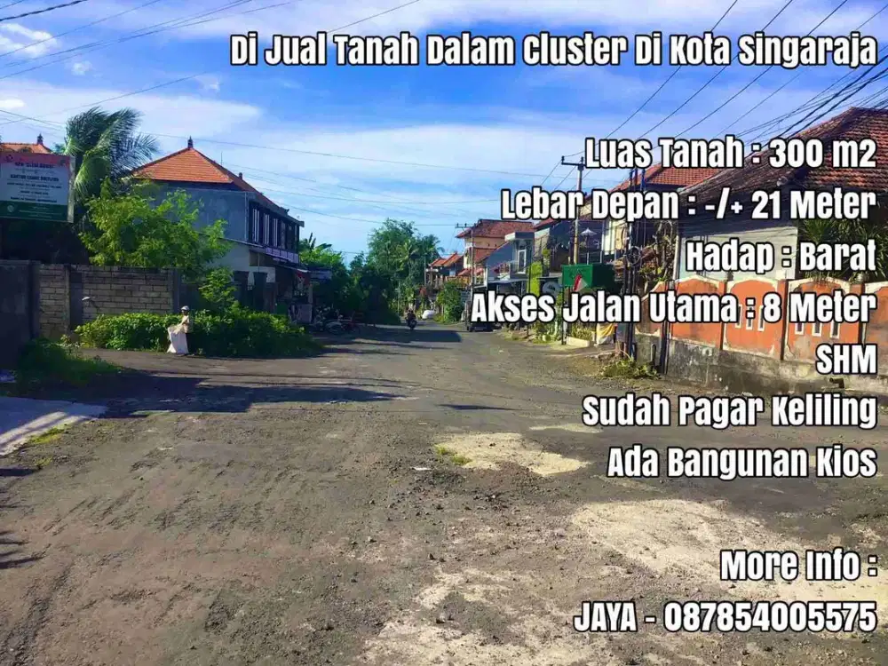 Tanah Dikomplek Perumahan Elit Siap Bangun Dikota Singaraja