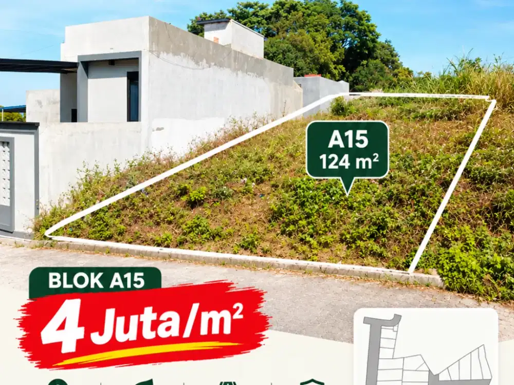 Tanah Kavling Cipageran Cimahi Utara 4 Juta/m² – Luas 124 m²