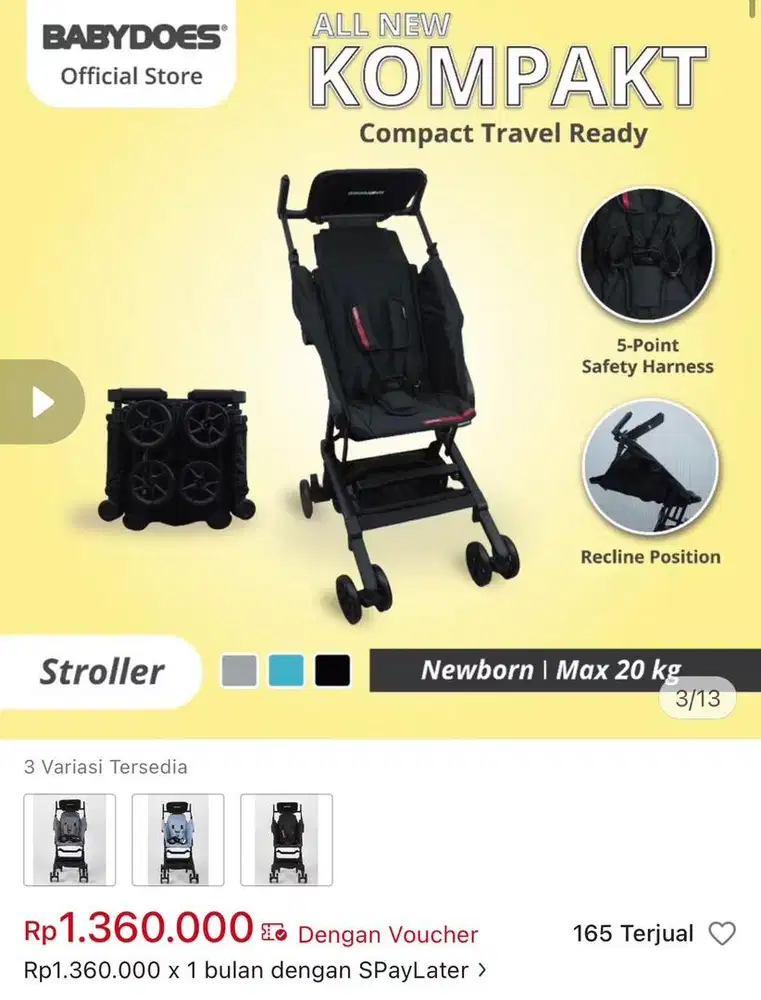 Stroller Babydoes Compact kit