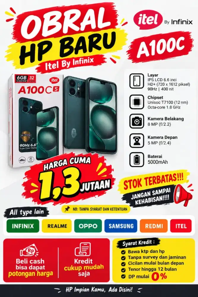 PROMO HO 1.3JTANN BARU GARANSI