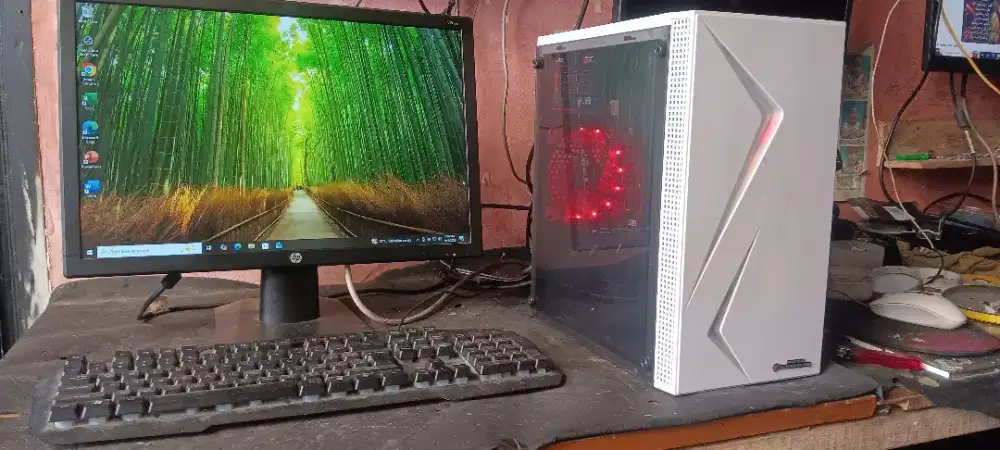 Pc Fullset Core i3 Gen 4 Ram 16 Gb Ssd + Hdd Vga 2 Gb Monitor 19 in