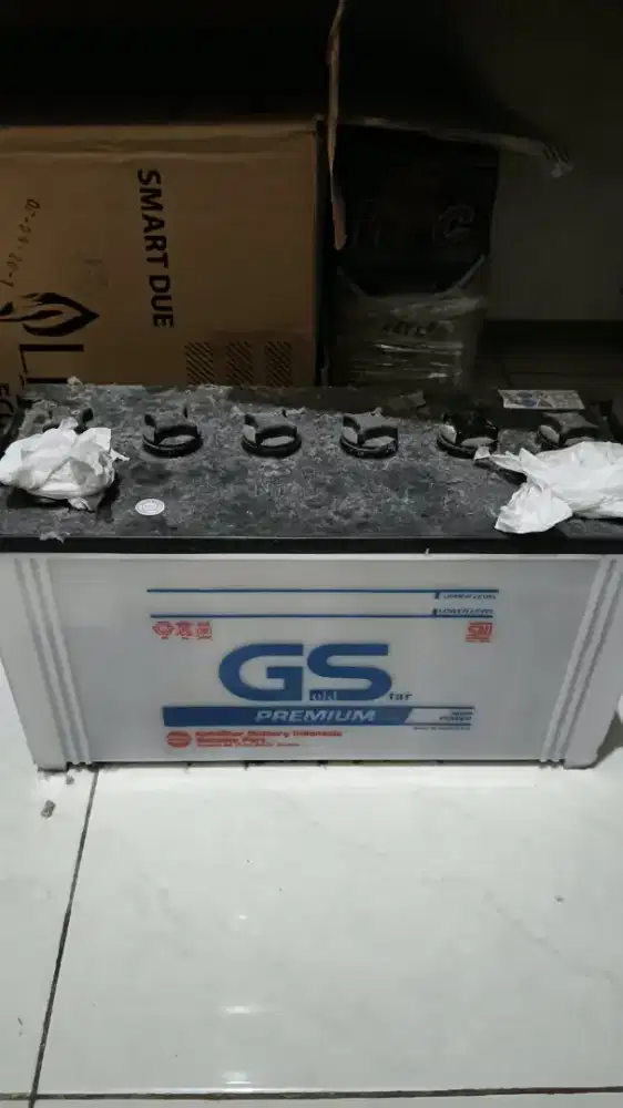 Aki Basah GS Premium N100 100Ah 12V Normal Masih Nyala Siap Pakai