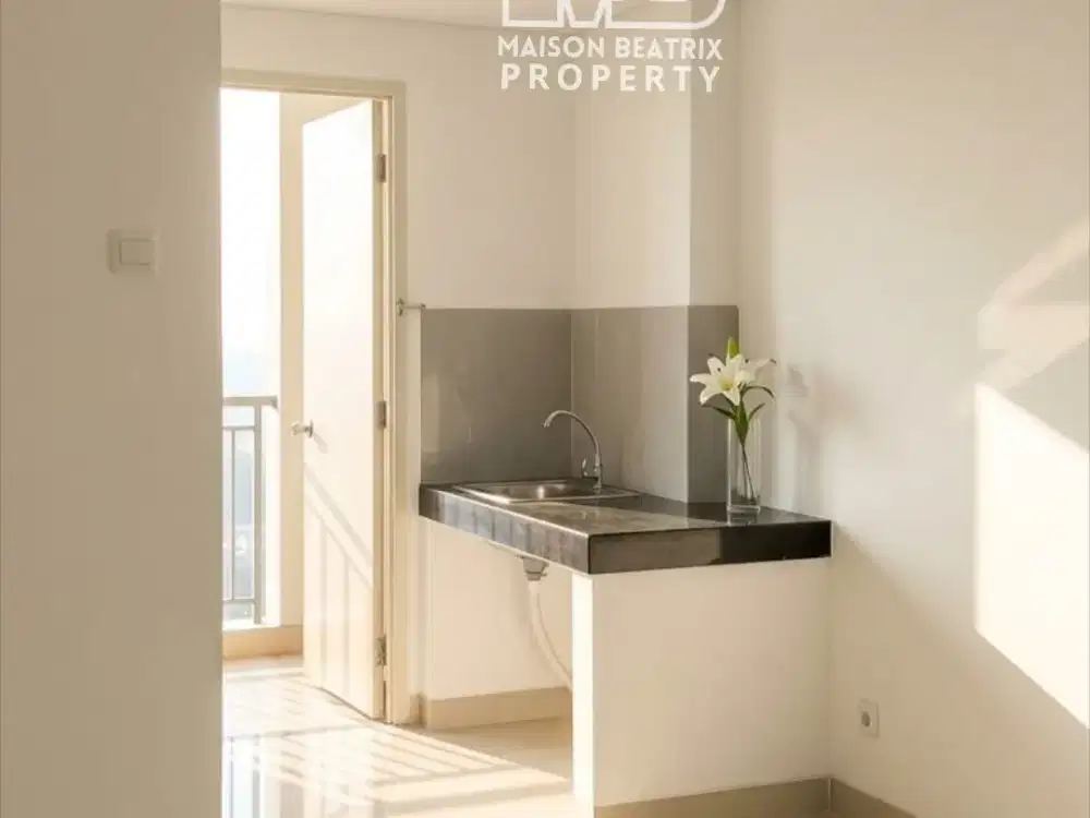 DIJUAL CEPAT 2 UNIT APARTEMEN TIPE STUDIO KOSONGAN RAPIH SIAP HUNI DI APARTEMEN SERPONG GARDEN CISAUK