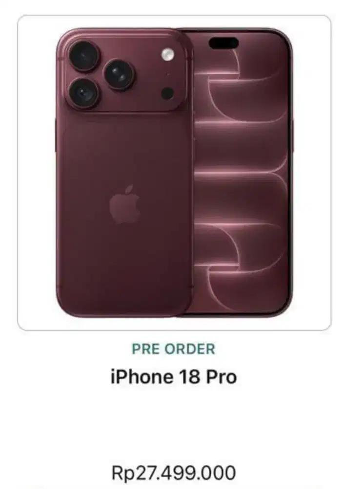 pre order iphone 18pro promoo cicilan tanpa kartu kredit bunga 0%