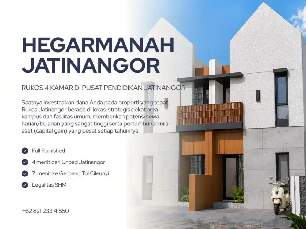 Bangun Rukos 4 Pintu Dekat Unpad Jatinangor Mulai 780 Jutaan