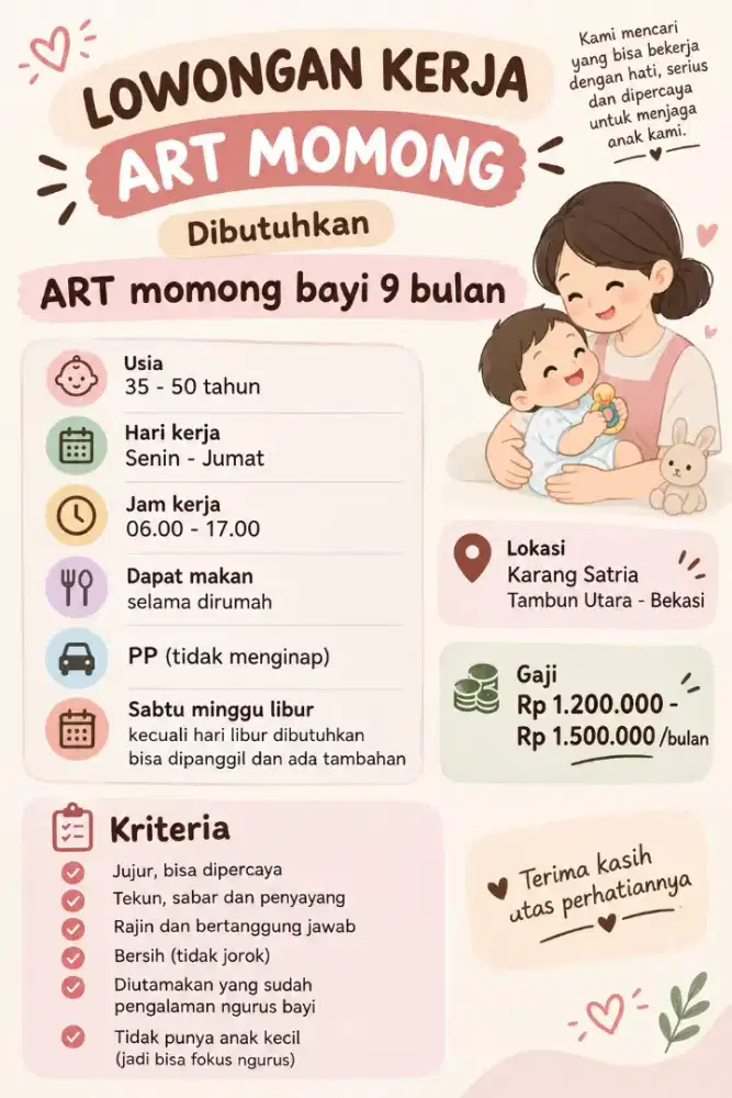 Lowongan Kerja ART Momong