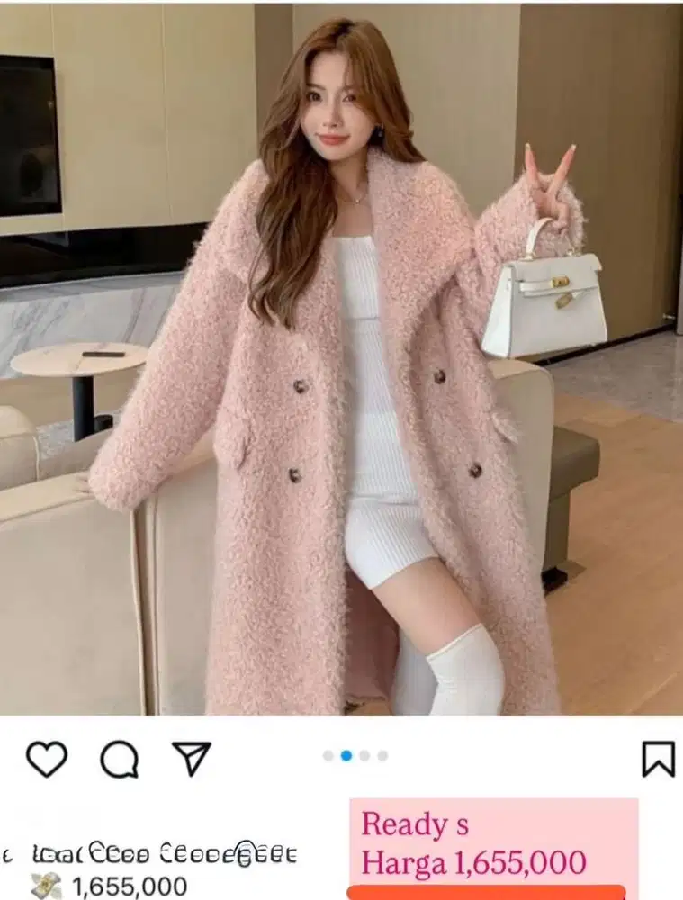 Jaket winter coat tebal bulu