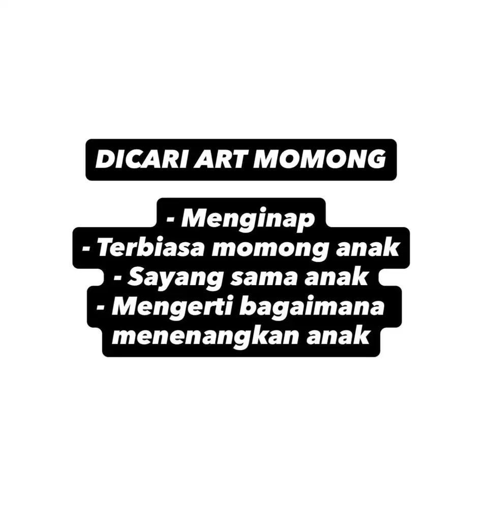 ART MOMONG (SERABUTAN) MAJIKAN LANGSUNG