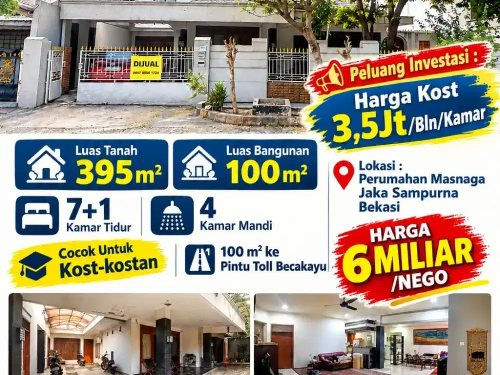 DIJUAL RUMAH di Jakasampurna