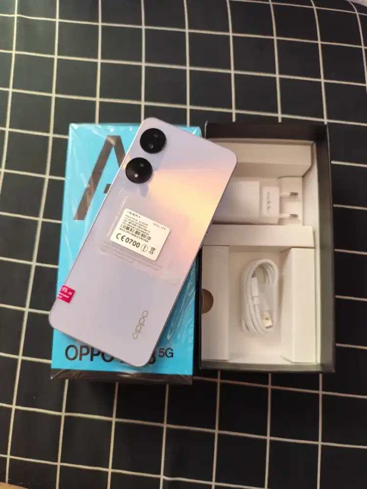 Oppo a78 5g 8/256 baru fullset