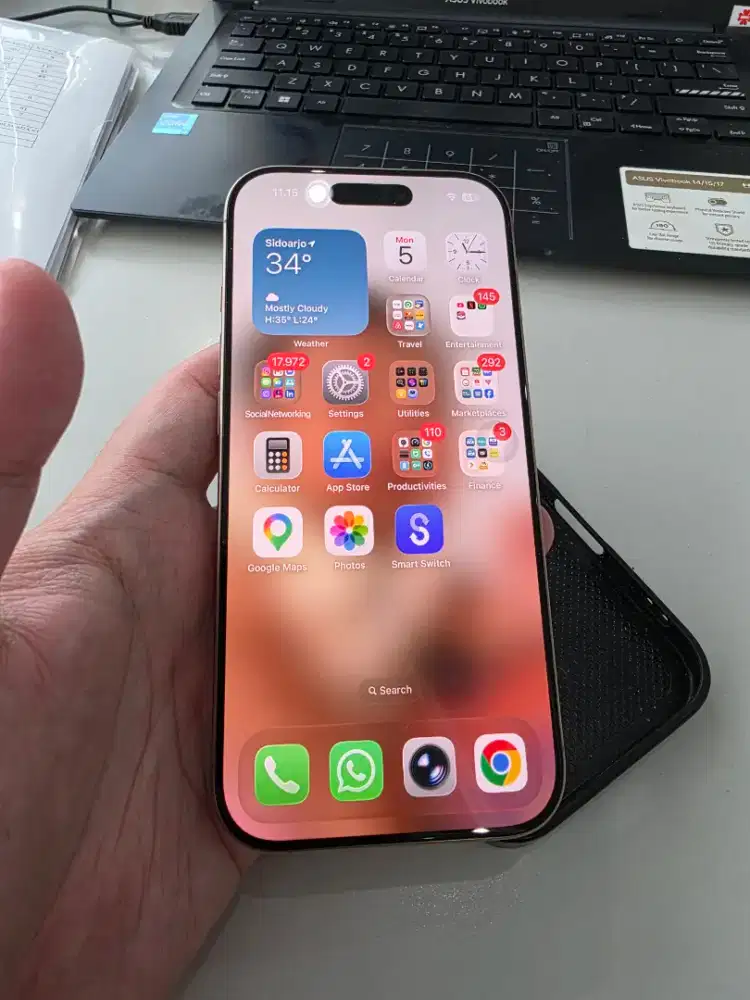 iPhone 16 pro 256GB gold beacukai resmi digimap blibli E-Sim only