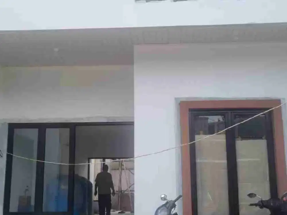 rumah baru minimalis modern bebas banjir di taman malaka, pondok kelapa
