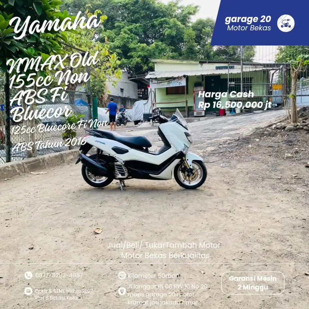 Yamaha NMAX Old 155cc Non ABS Bluecore Fi Tahun 2016
