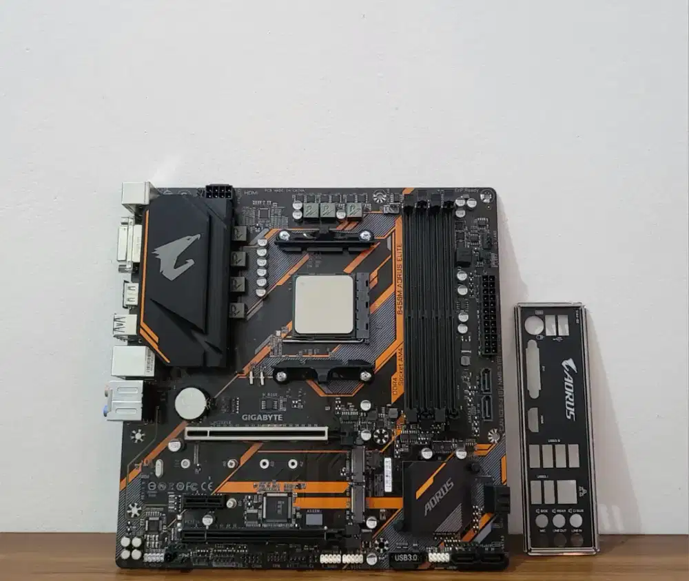 MOTHERBOARD B450M AORUS ELITE / A520M DS3H & PROCESOR RYZEN 5 3600 AM4