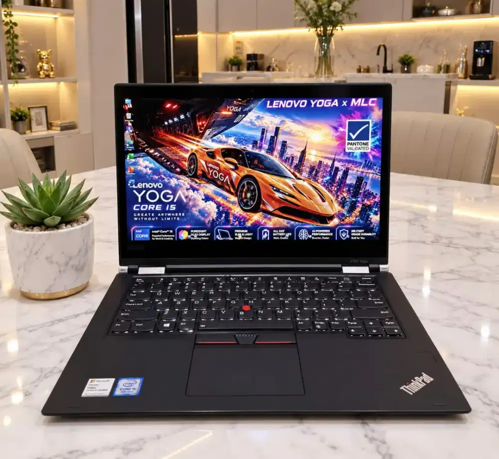 ThinkPad Yoga X380 i5 Gen 8 Flip 360 Derajat Baterai 99% Awet