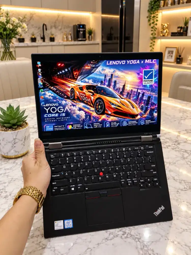 Laptop Lipat Lenovo ThinkPad Yoga i5 RAM 8GB SSD 256GB Like New