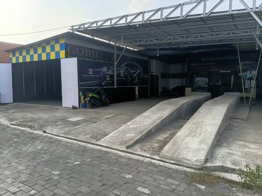 Oper sewa lahan usaha cuci mobil siap operasional