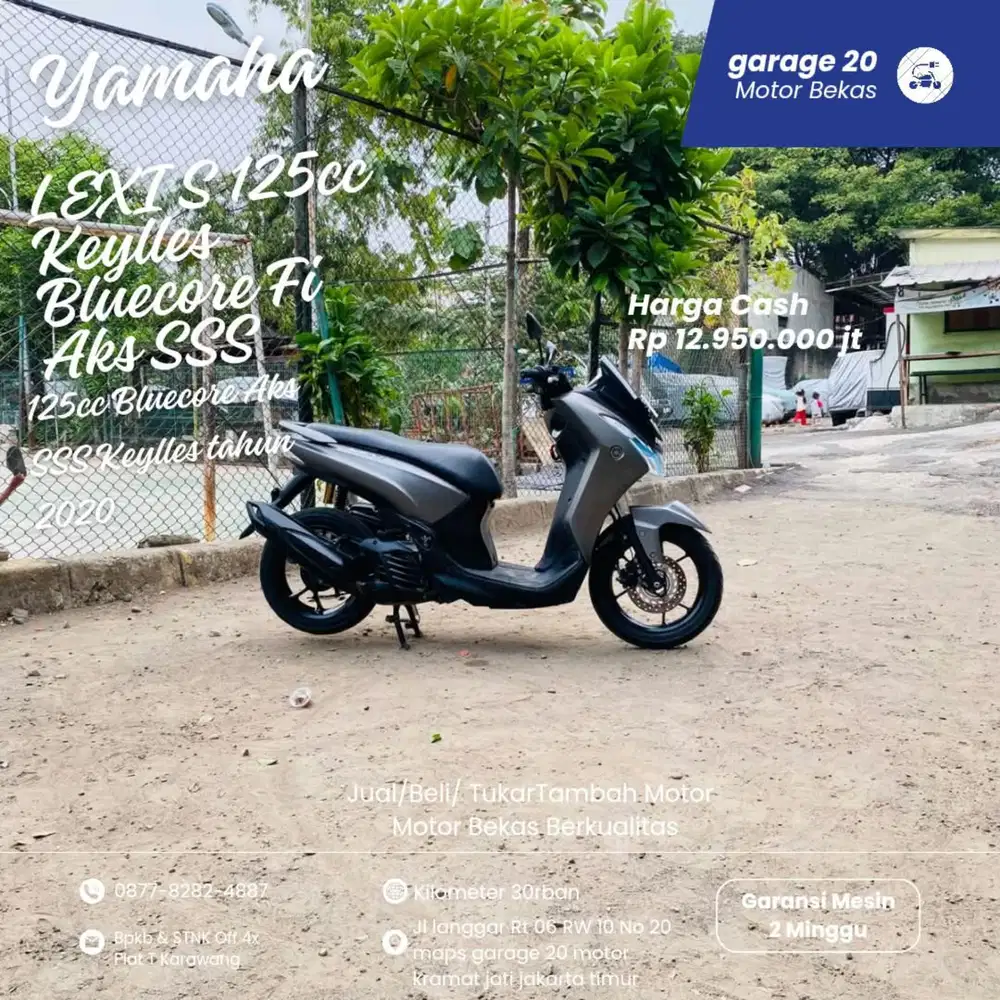 Yamaha Lexi S 125cc Keylles Aks SSS LED Tahun 2020