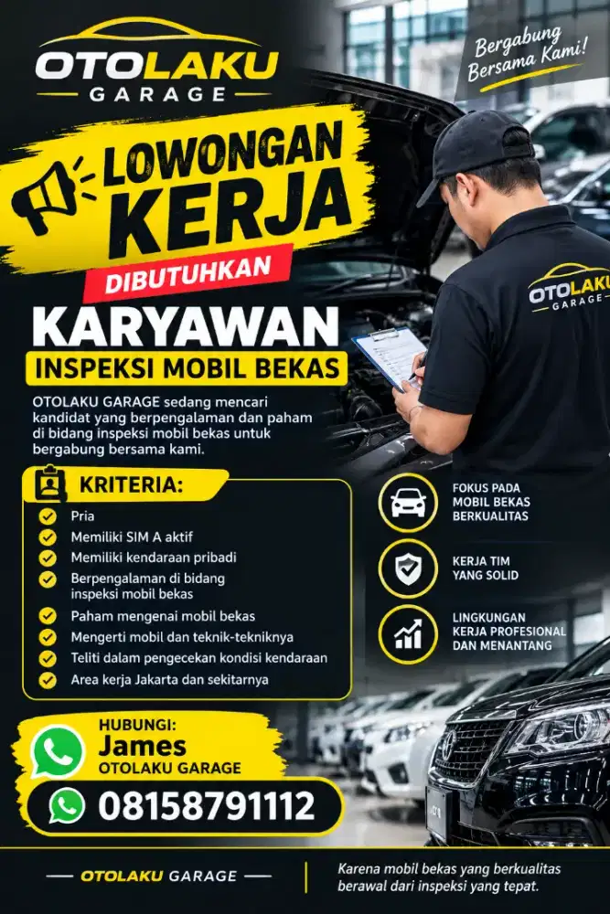 Inspektor mobil bekas