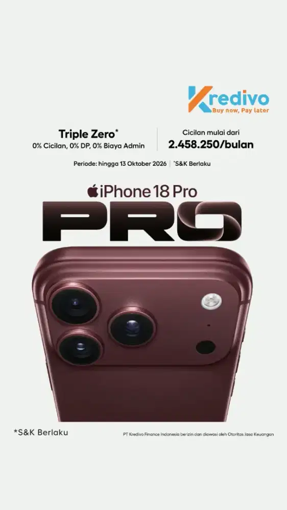Iphone 18 pro kredit murah