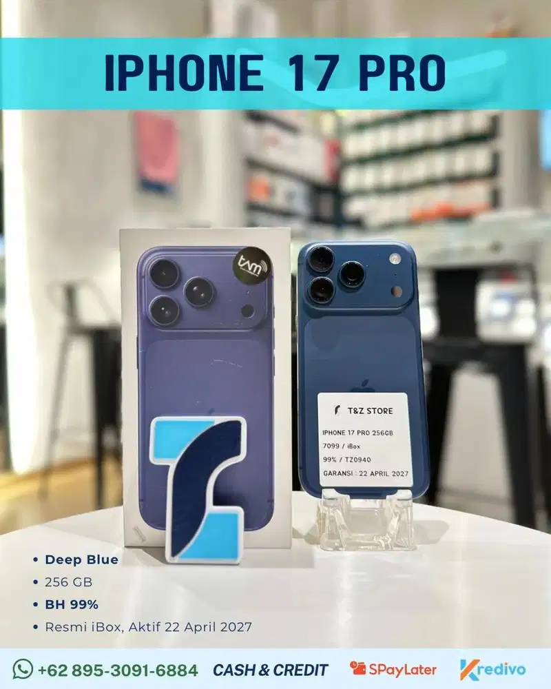 IPHONE 17 PRO 256GB - DEEP BLUE